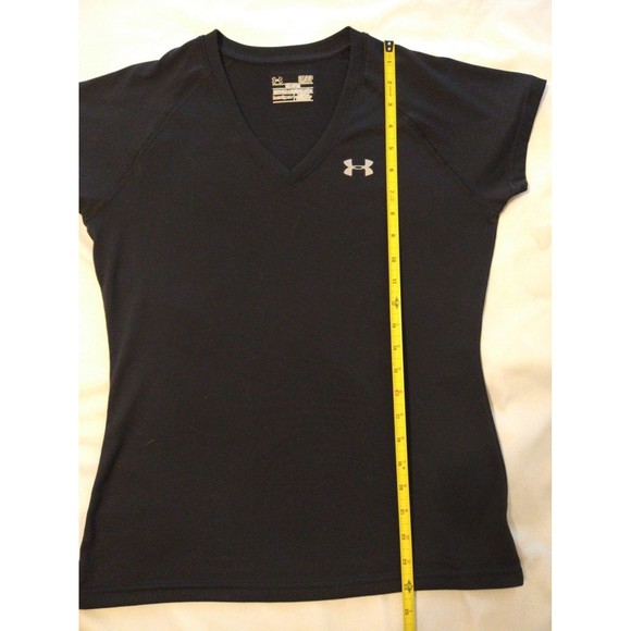 Under armour black size small v-neck top - Picture 5 of 8